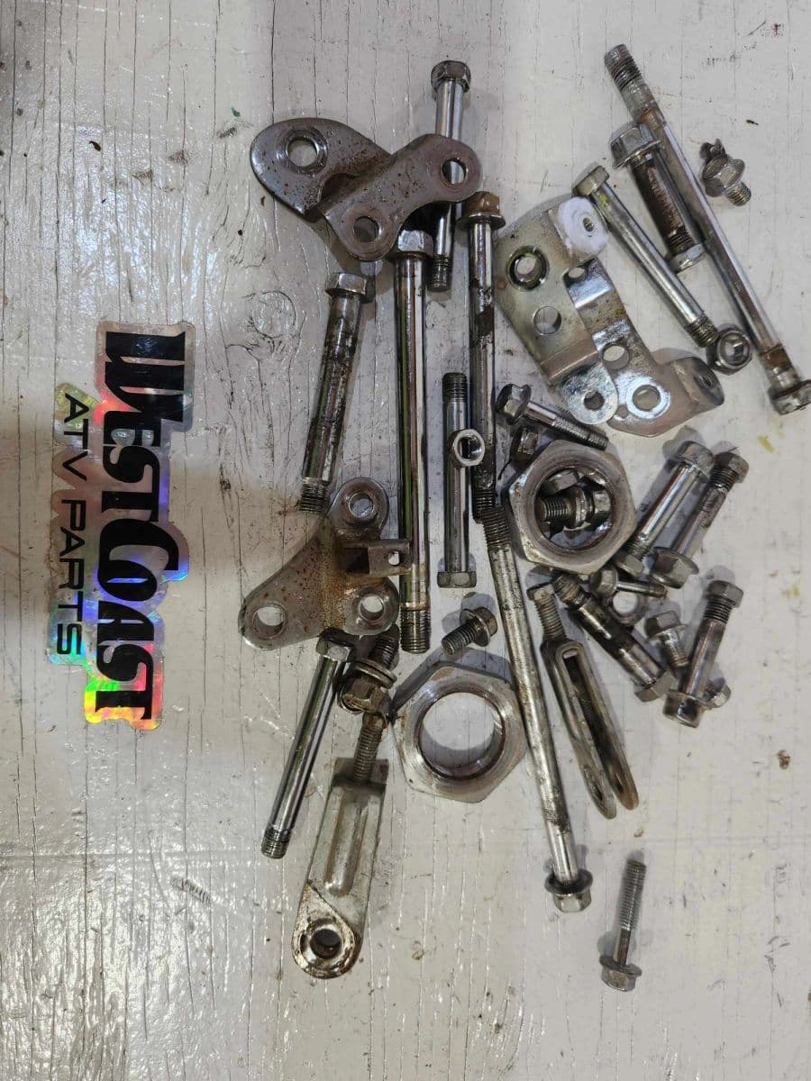 Assortment of chrome hardware