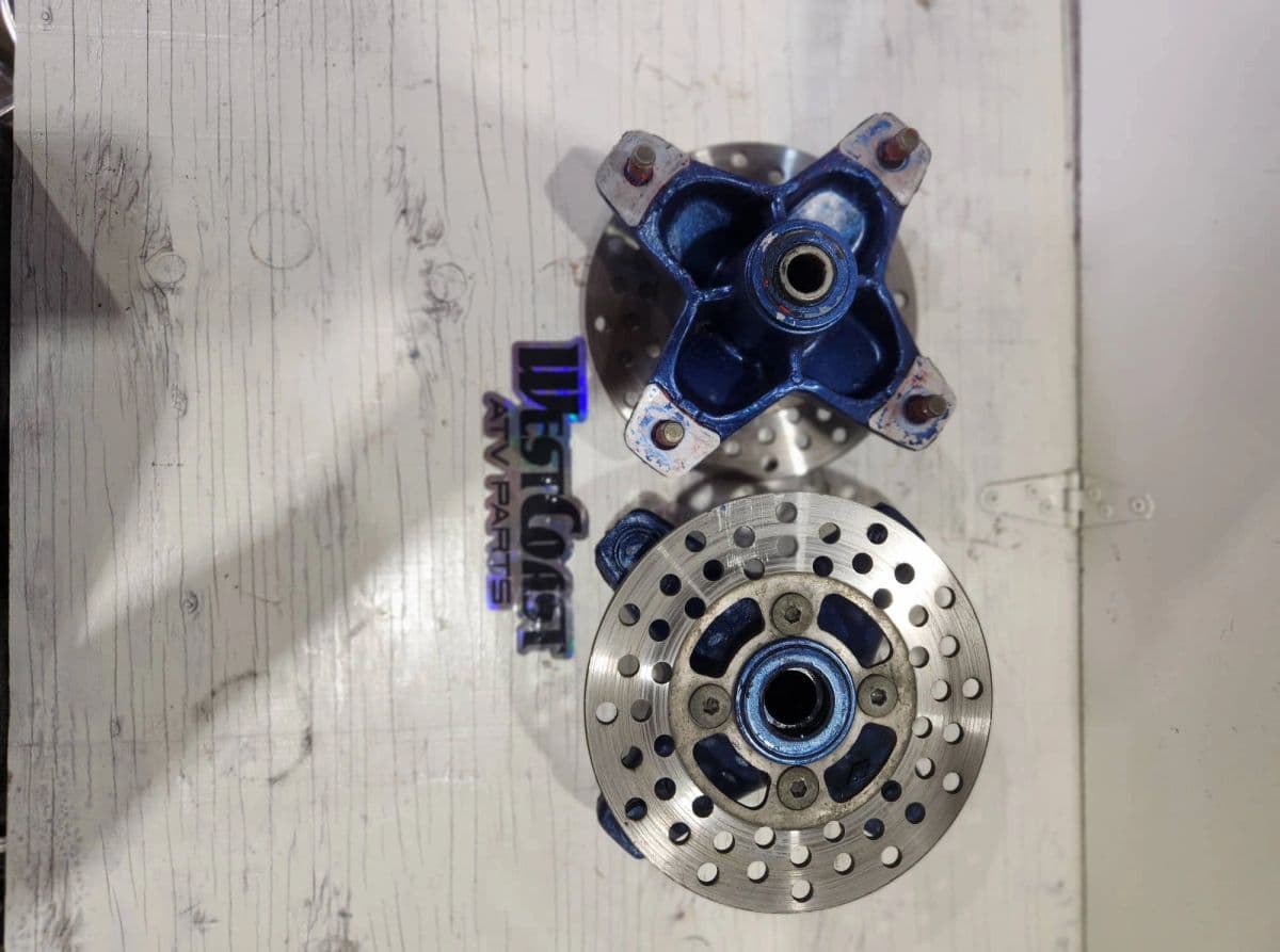 Blue OEM front hubs