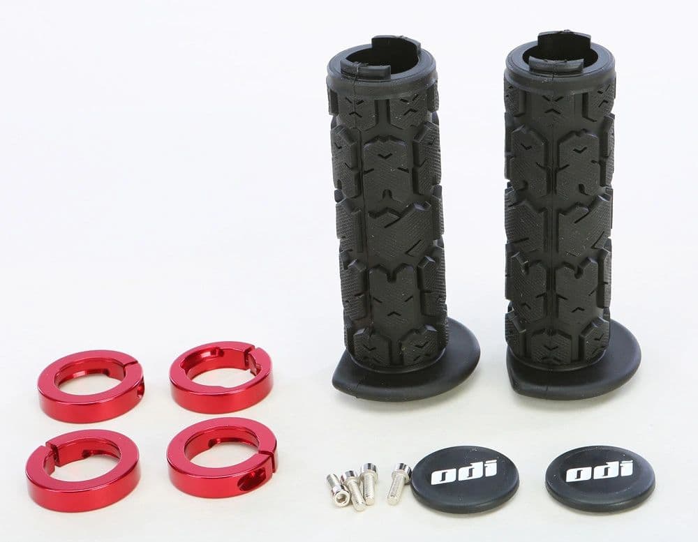 ODI ATV ROGUE LOCKON GRIP 120MM BLACK/RED