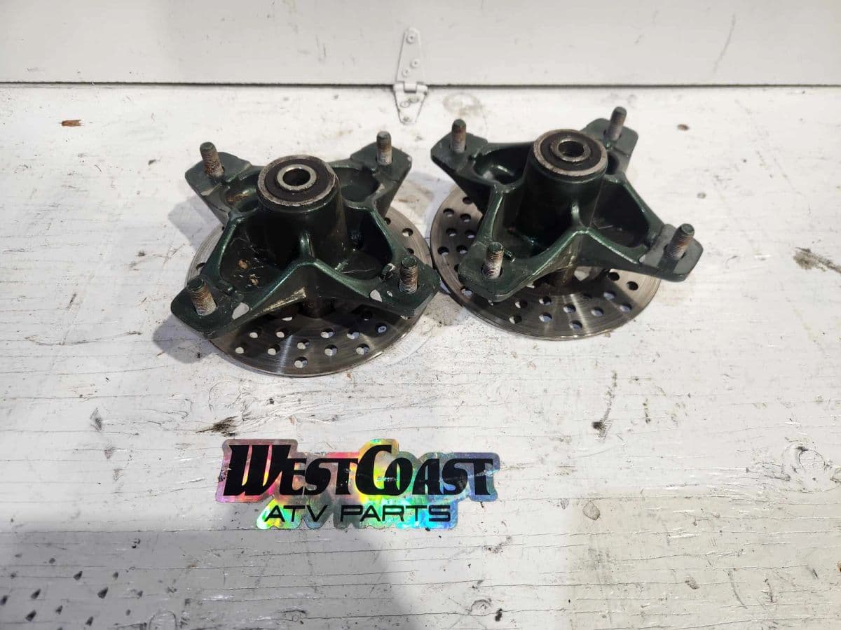 OEM Front Hubs Powder Coated Green